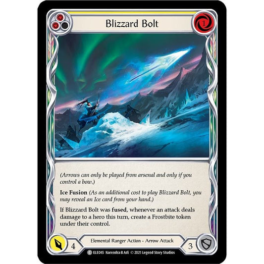 Image for Blizzard Bolt (Yellow) (ELE045) (ELE) - Flesh and Blood TCG
