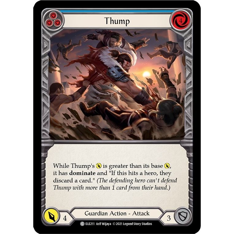 Image for Thump (Blue) (ELE211) (ELE) - Flesh and Blood TCG