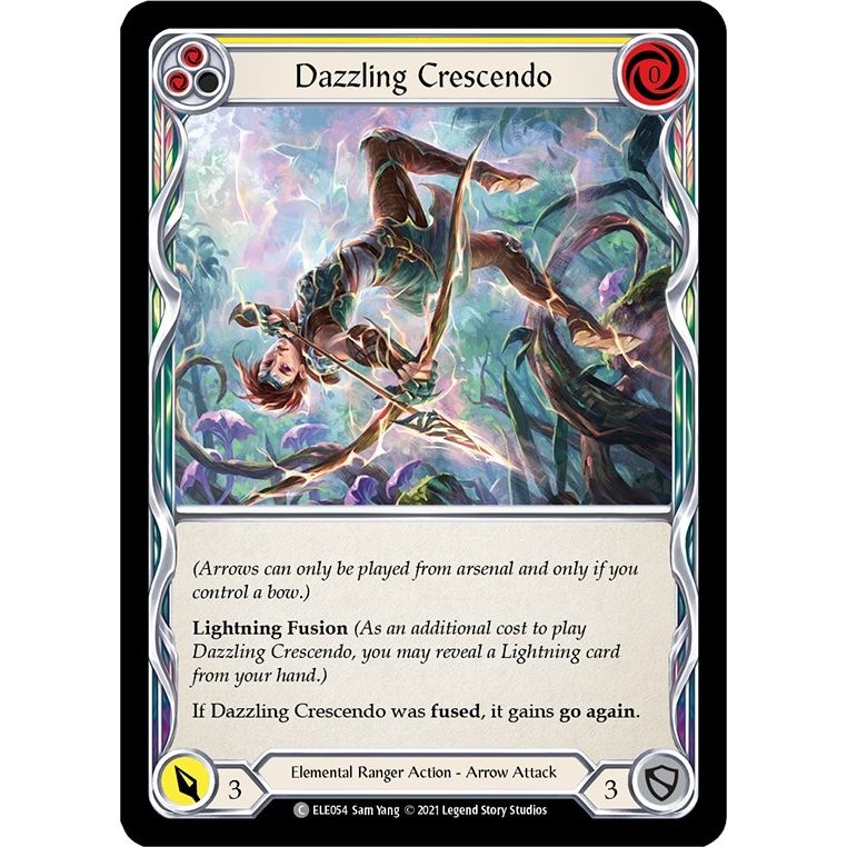 Image for Dazzling Crescendo (Yellow) (ELE054) (ELE) - Flesh and Blood TCG