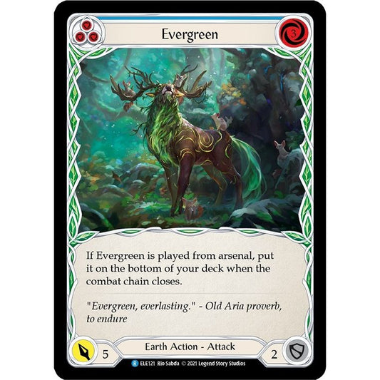 Image for Evergreen (Blue) (ELE121) (ELE) - Flesh and Blood TCG