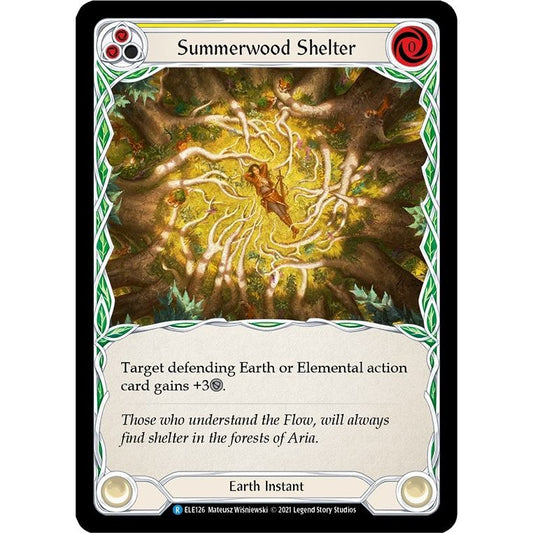 Image for Summerwood Shelter (Yellow) (ELE126) (ELE) - Flesh and Blood TCG