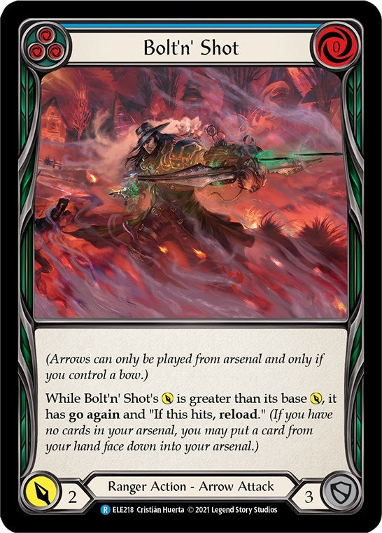 Image for Bolt'n' Shot (Blue) (ELE218) (ELE) - Flesh and Blood TCG