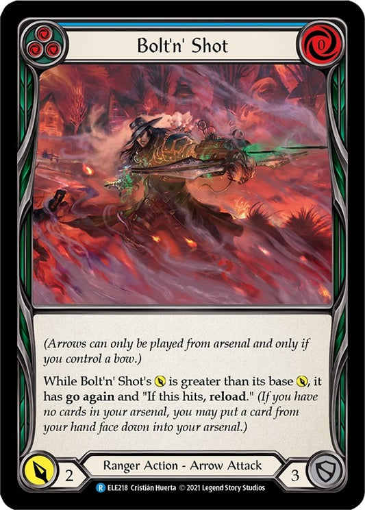 Image for Bolt'n' Shot (Blue) (ELE218) (ELE) - Flesh and Blood TCG