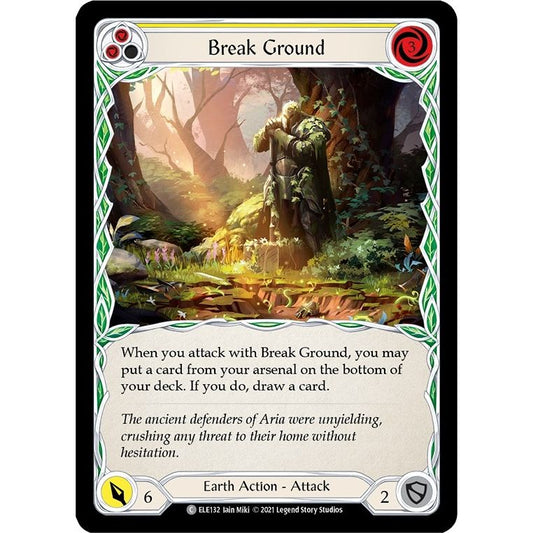 Image for Break Ground (Yellow) (ELE132) (ELE) - Flesh and Blood TCG