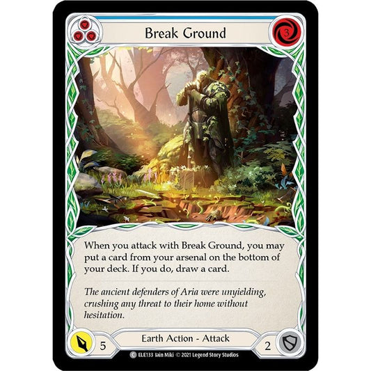 Image for Break Ground (Blue) (ELE133) (ELE) - Flesh and Blood TCG