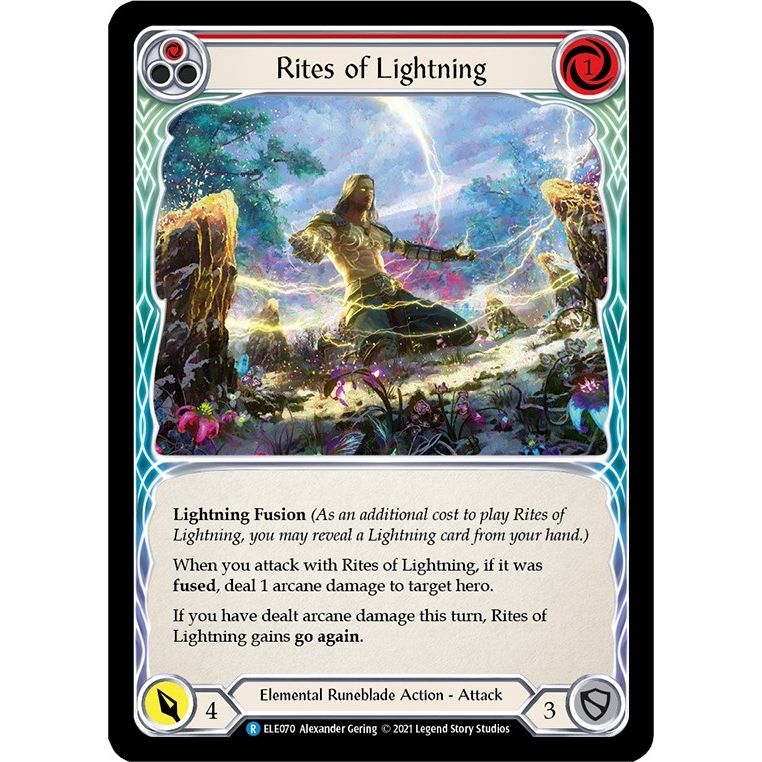 Image for Rites of Lightning (Red) (ELE070) (ELE) - Flesh and Blood TCG