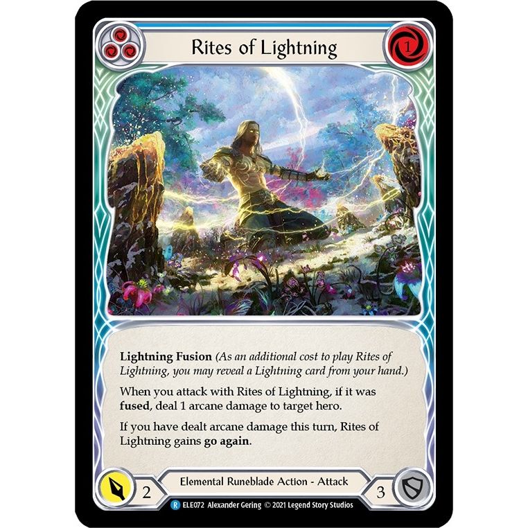 Image for Rites of Lightning (Blue) (ELE072) (ELE) - Flesh and Blood TCG