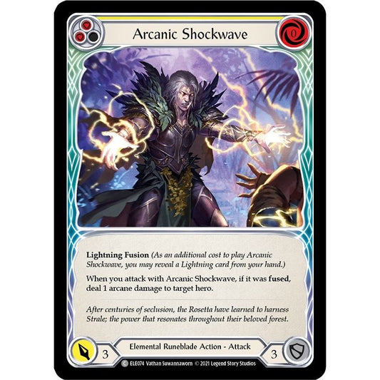 Image for Arcanic Shockwave (Yellow) (ELE074) (ELE) - Flesh and Blood TCG
