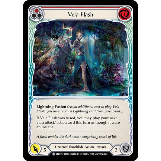 Image for Vela Flash (Red) (ELE076) (ELE) - Flesh and Blood TCG