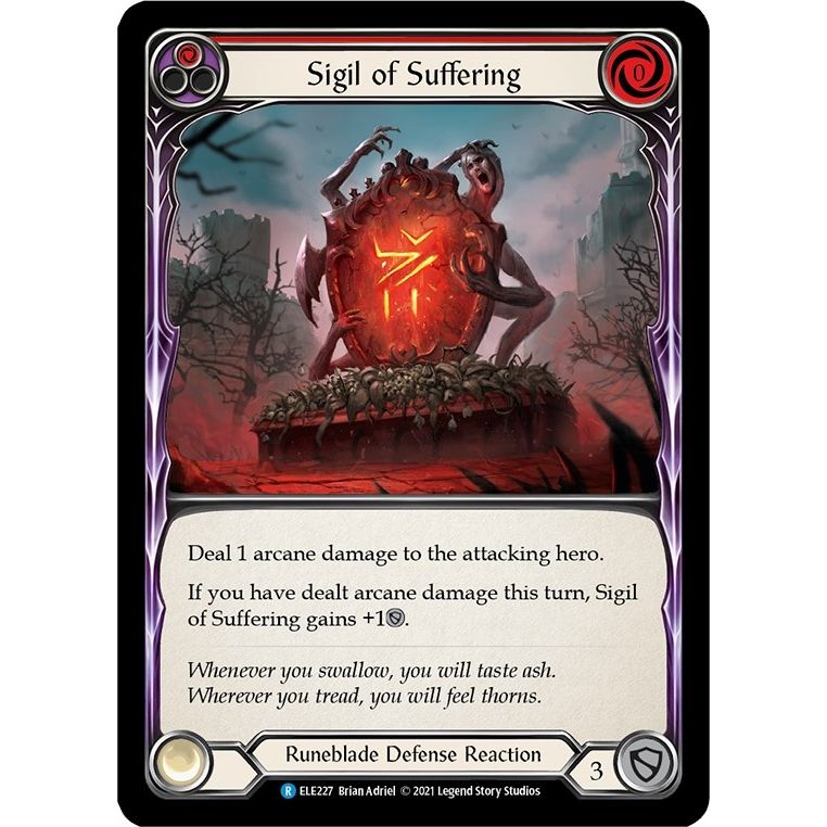 Image for Sigil of Suffering (Red) (ELE227) (ELE) - Flesh and Blood TCG