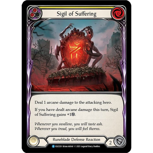 Image for Sigil of Suffering (Yellow) (ELE228) (ELE) - Flesh and Blood TCG