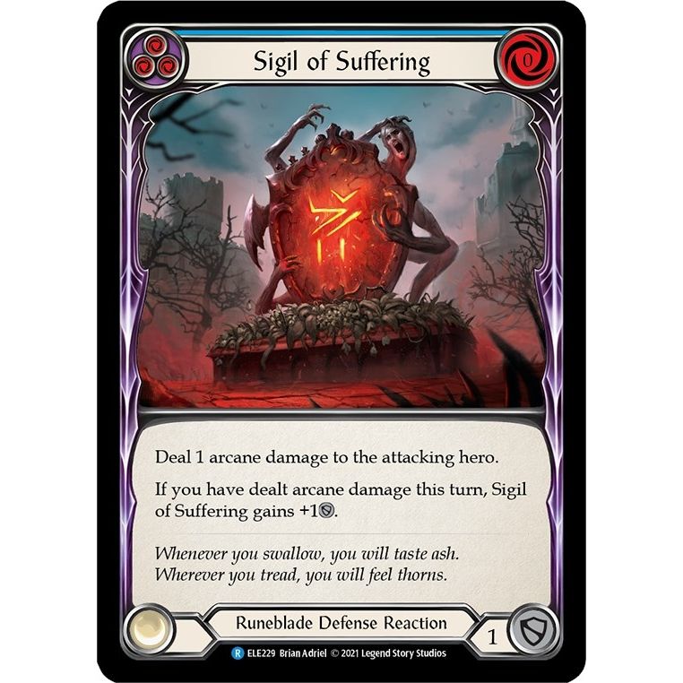 Image for Sigil of Suffering (Blue) (ELE229) (ELE) - Flesh and Blood TCG