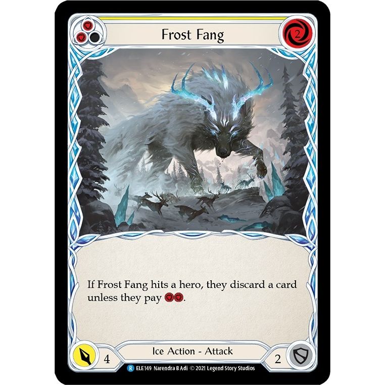 Image for Frost Fang (Yellow) (ELE149) (ELE) - Flesh and Blood TCG