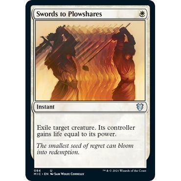 Image for Swords to Plowshares (94) (MIC) - Magic: The Gathering