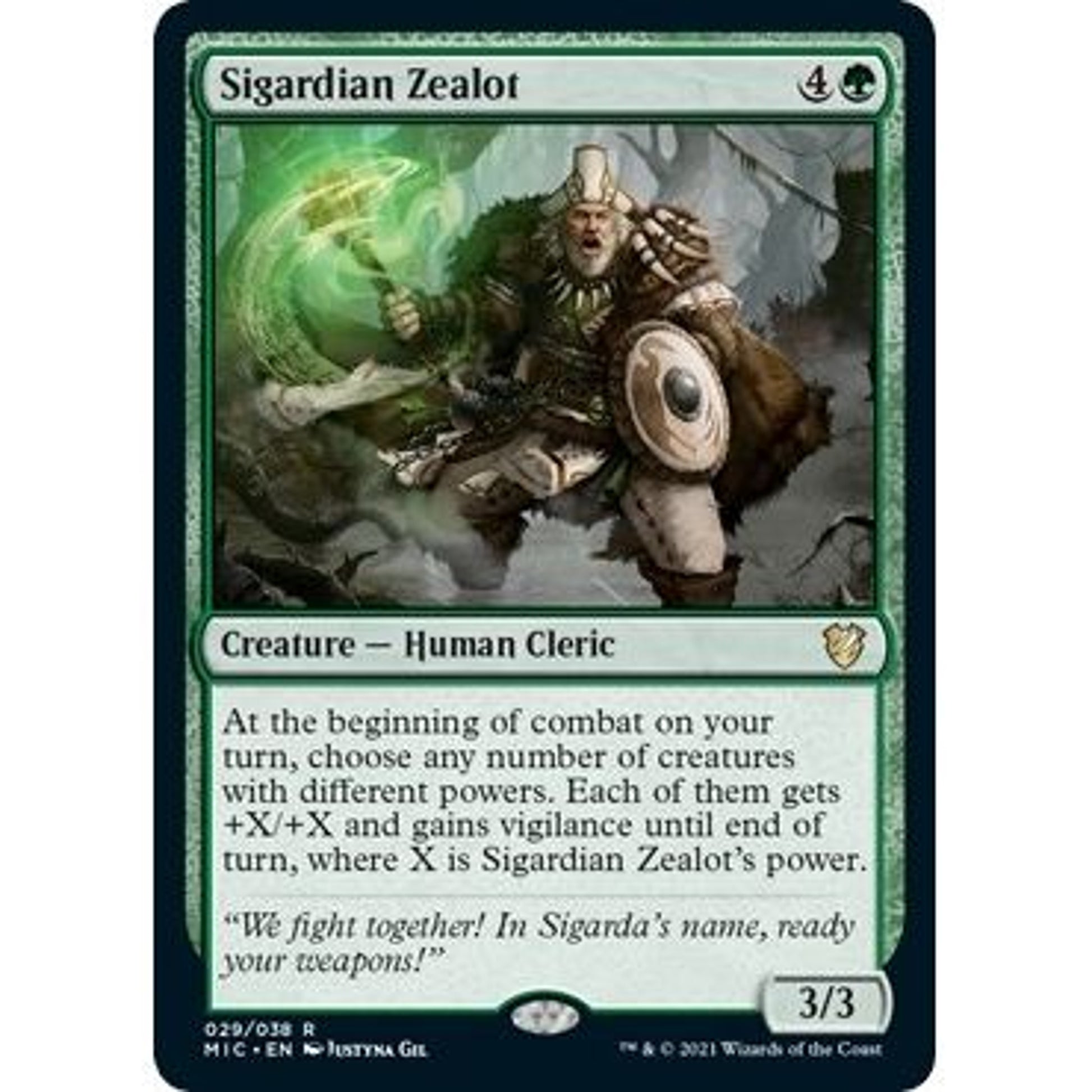 Image for Sigardian Zealot (29) (MIC) - Magic: The Gathering