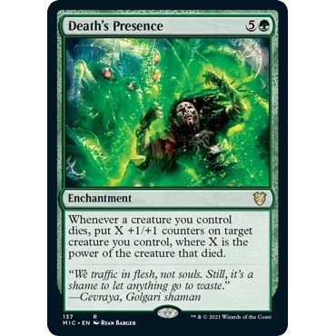 Image for Death's Presence (137) (MIC) - Magic: The Gathering
