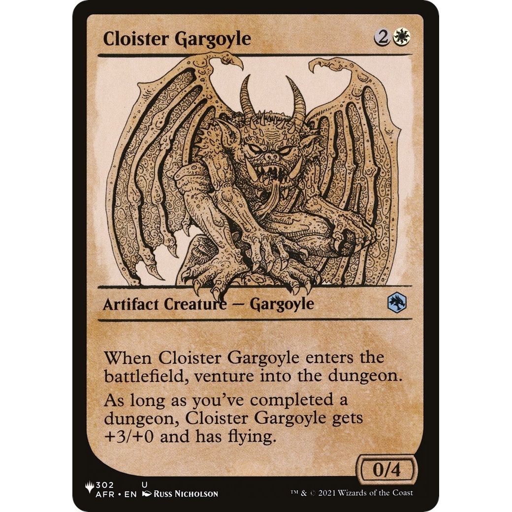 Image for Cloister Gargoyle (Showcase) (302/281) (LIST) - Magic: The Gathering