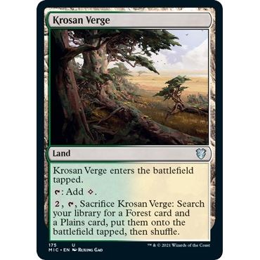Image for Krosan Verge (175) (MIC) - Magic: The Gathering
