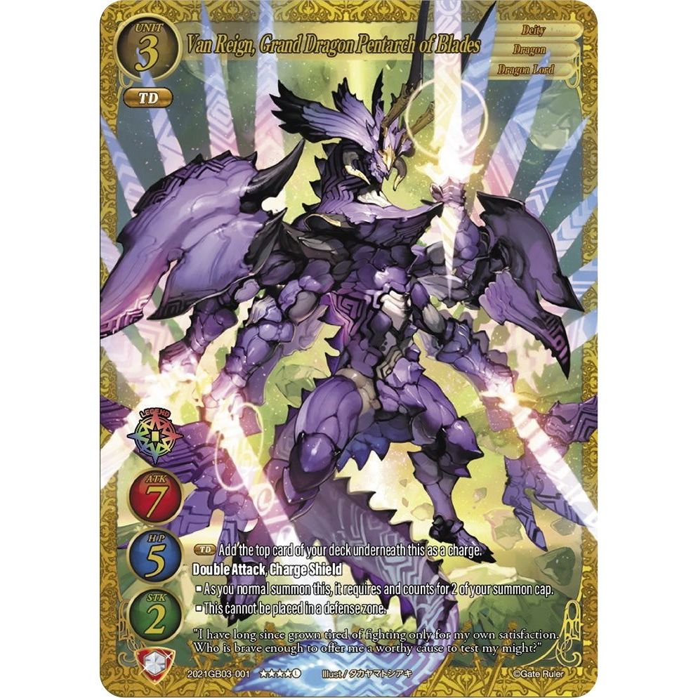 Image for Van Reign, Grand Dragon Pentarch of Blades (2021GB03-001) (GB03) - Gate Ruler