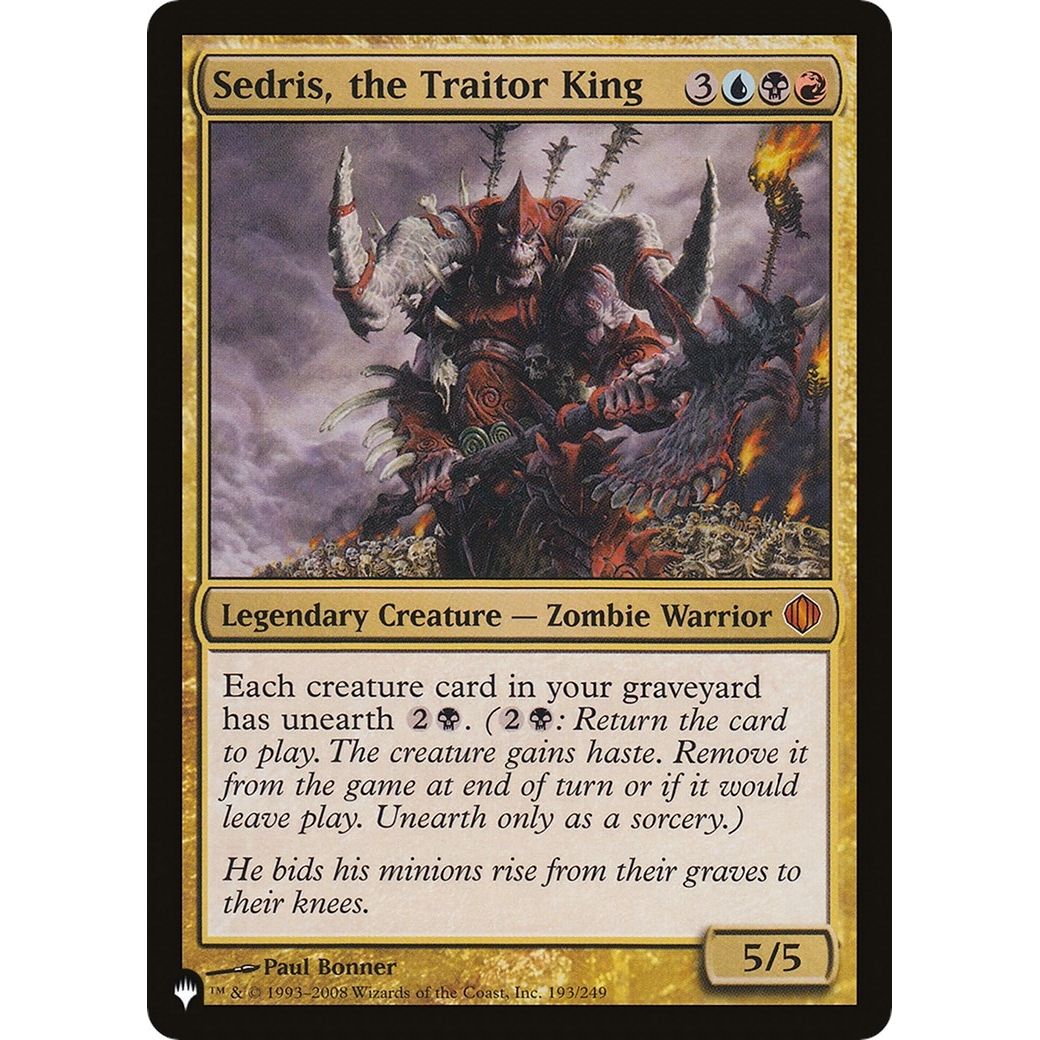 Image for Sedris, the Traitor King (193/249) (LIST) - Magic: The Gathering
