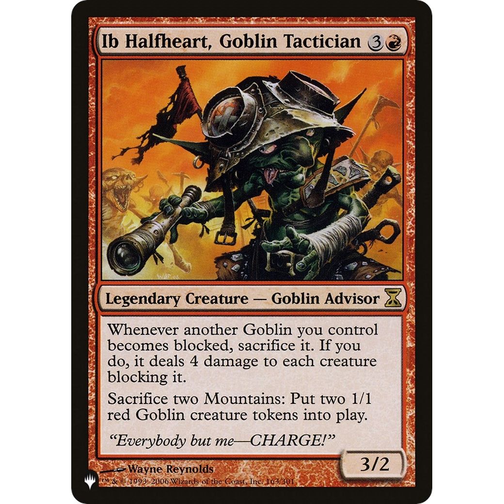Image for Ib Halfheart, Goblin Tactician (163/301) (LIST) - Magic: The Gathering