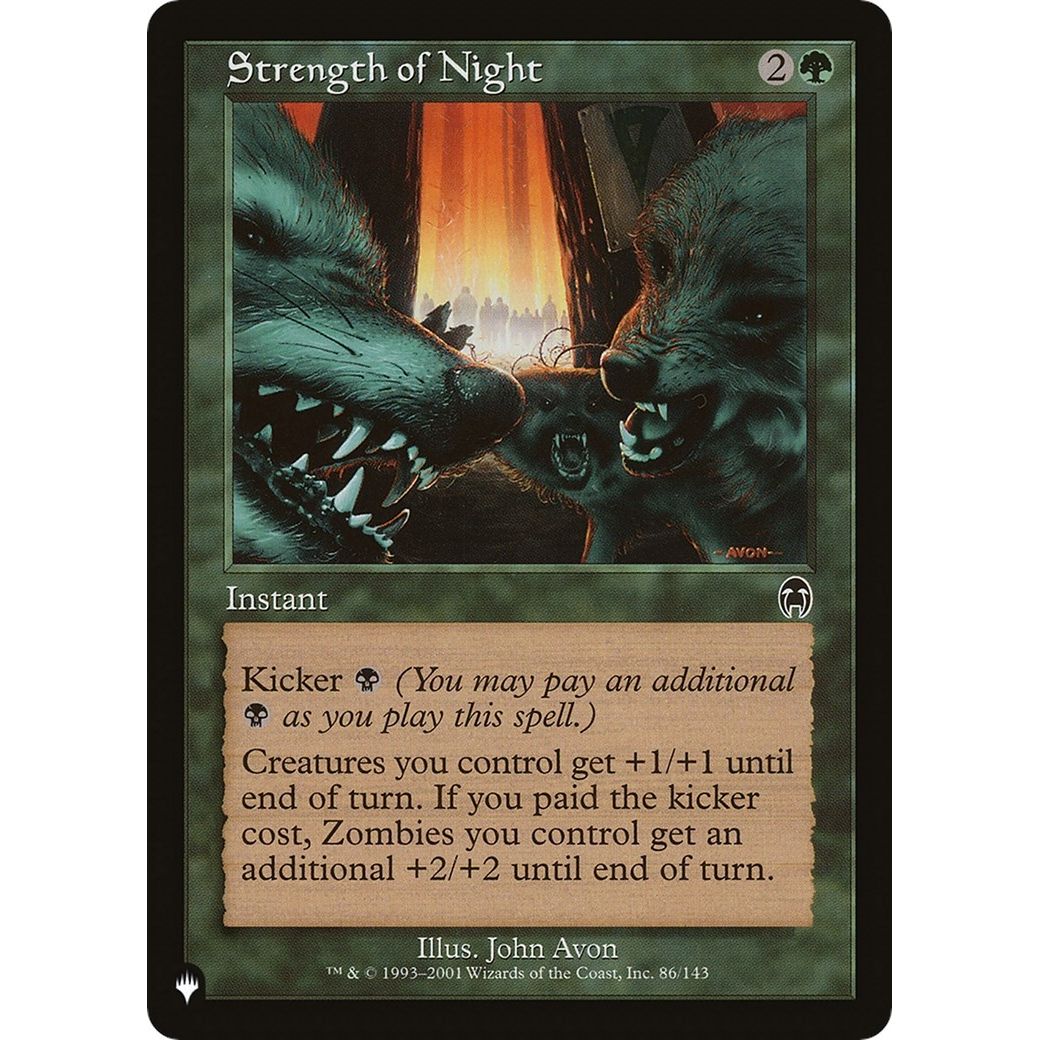 Image for Strength of Night (86/143) (LIST) - Magic: The Gathering