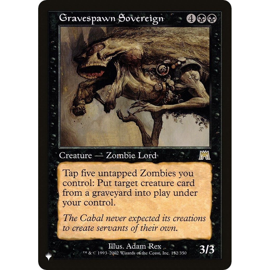 Image for Gravespawn Sovereign (152/350) (LIST) - Magic: The Gathering