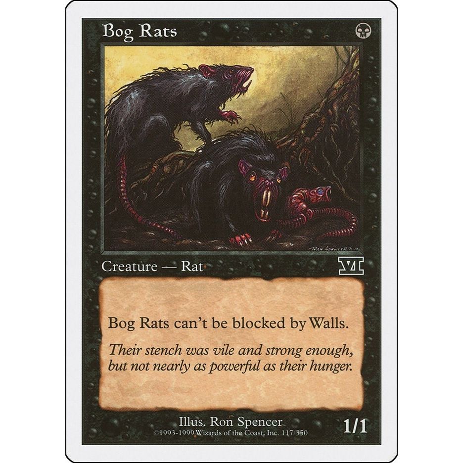 Image for Bog Rats (117) (6ED) - Magic: The Gathering