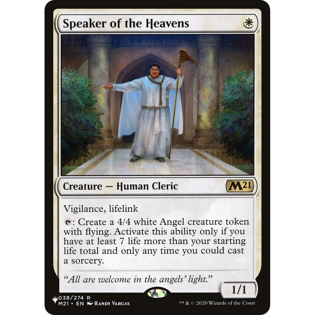 Image for Speaker of the Heavens (038/274) (LIST) - Magic: The Gathering