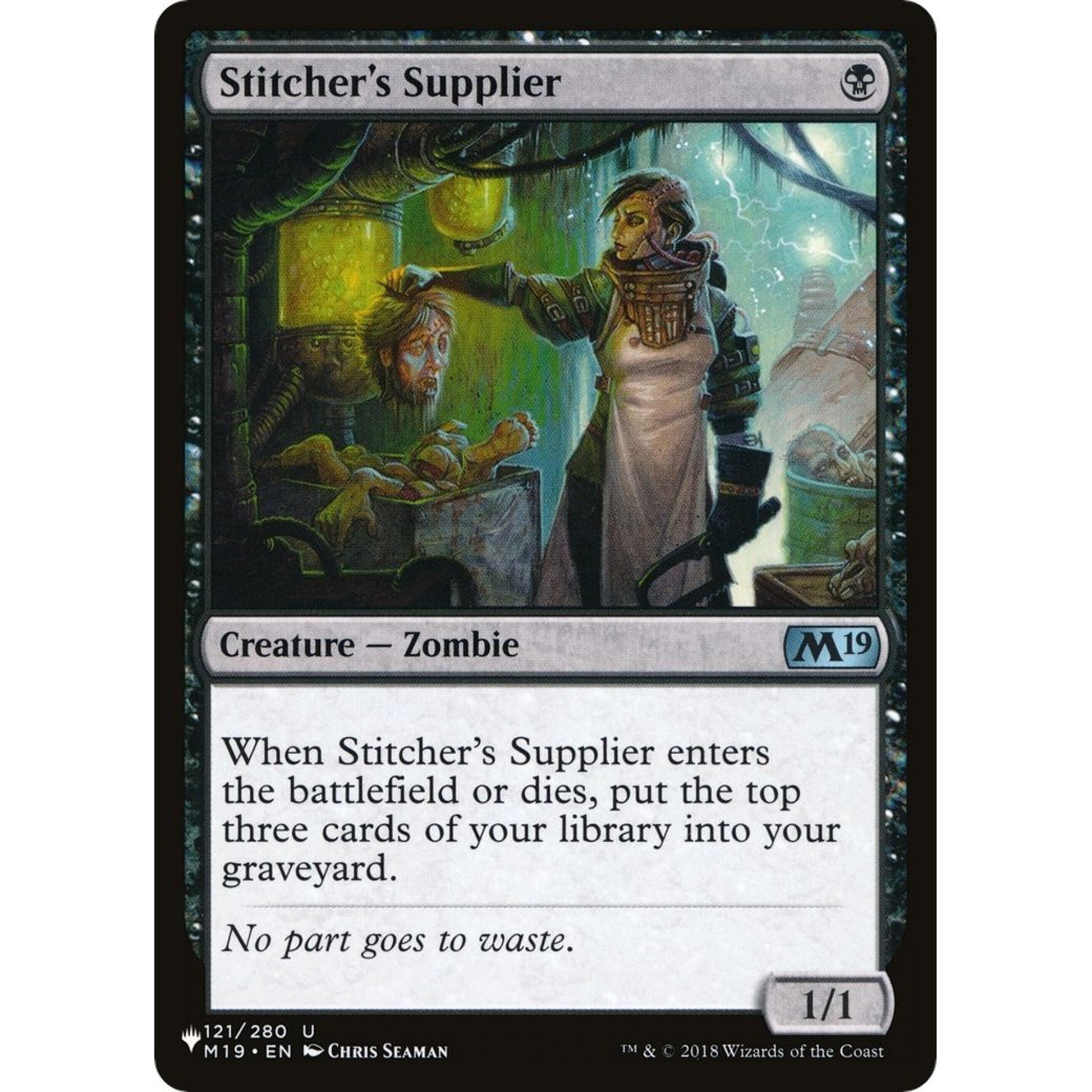 Image for Stitcher's Supplier (121/280) (LIST) - Magic: The Gathering