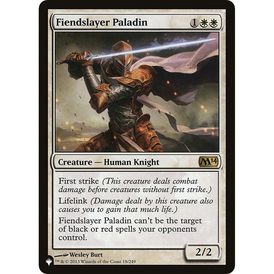 Image for Fiendslayer Paladin (18/249) (LIST) - Magic: The Gathering
