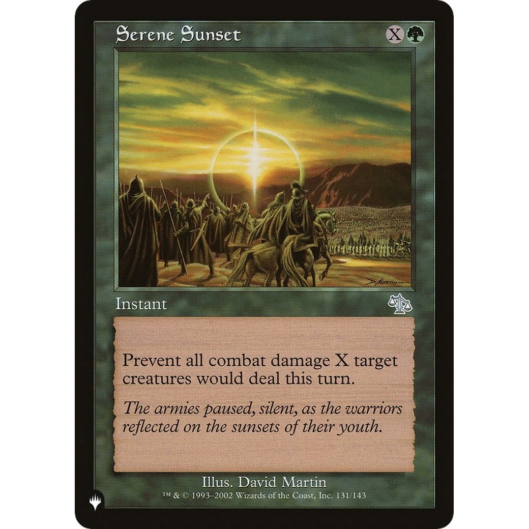 Image for Serene Sunset (131/143) (LIST) - Magic: The Gathering