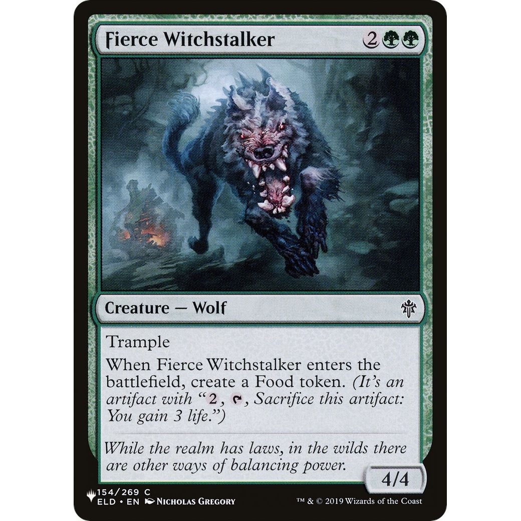 Image for Fierce Witchstalker (154/269) (LIST) - Magic: The Gathering
