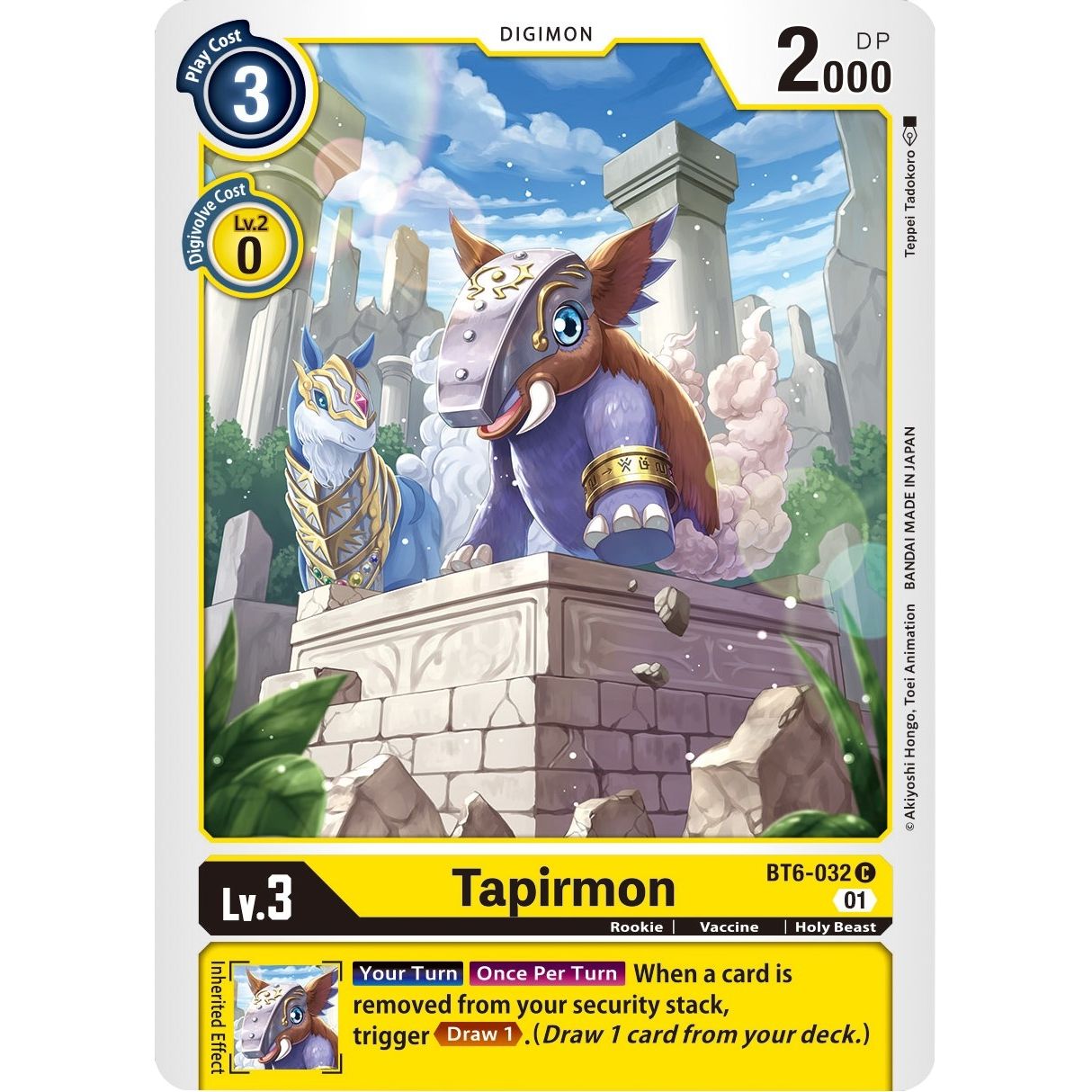 Image for Tapirmon (BT6-032 C) (BT06) - Digimon Card Game