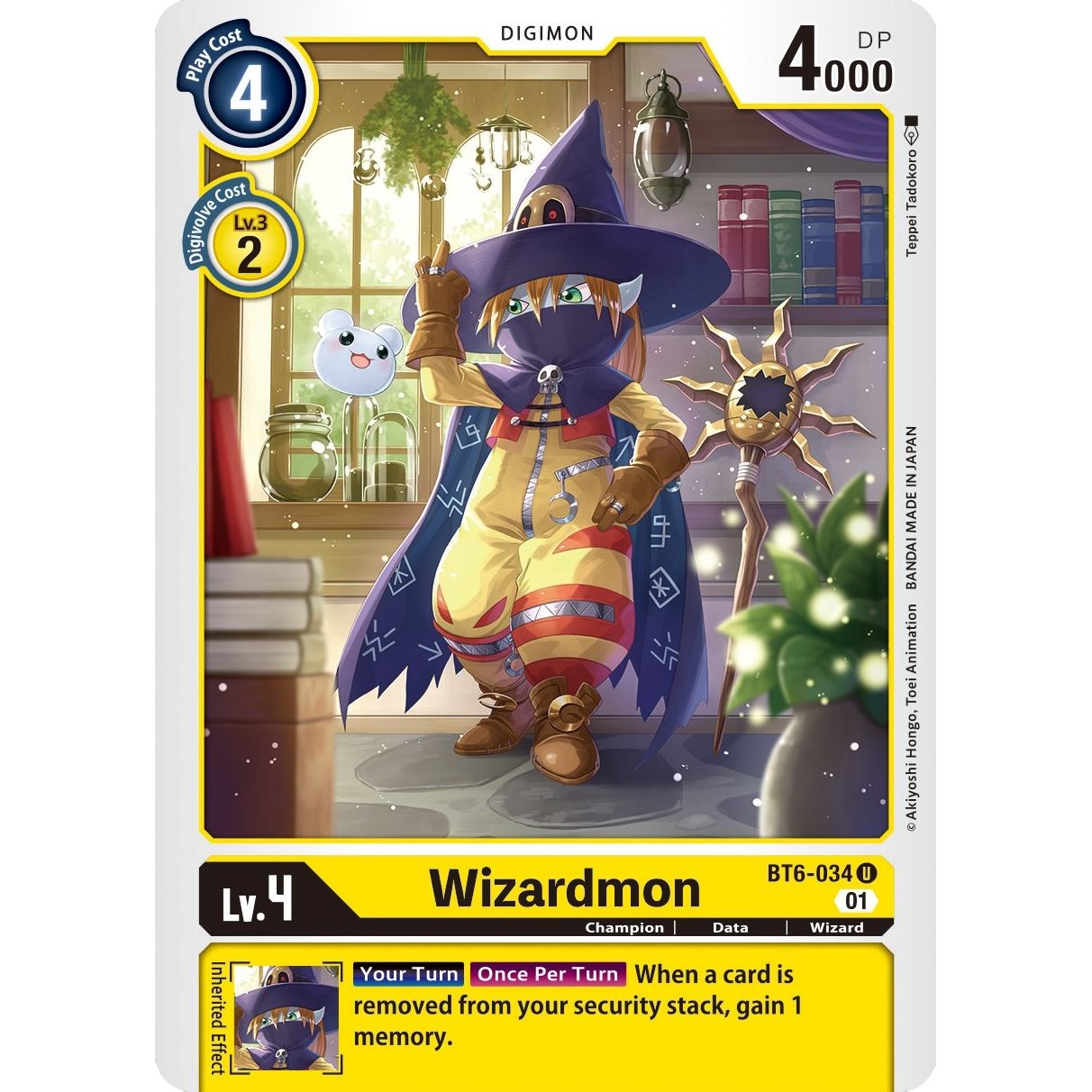Image for Wizardmon (BT6-034 U) (BT06) - Digimon Card Game