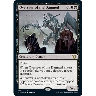 Image for Overseer of the Damned (127) (MIC) - Magic: The Gathering