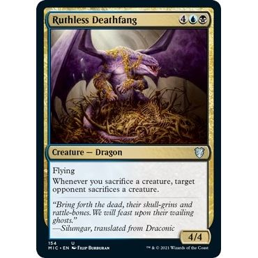 Image for Ruthless Deathfang (154) (MIC) - Magic: The Gathering