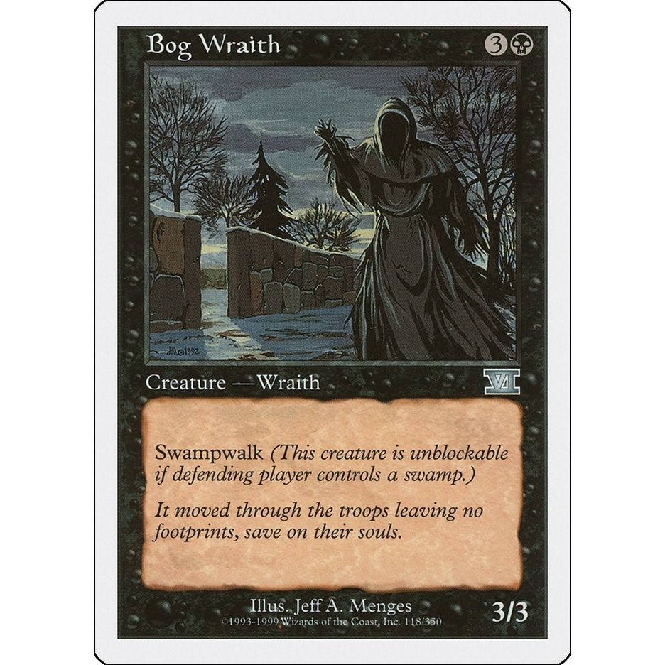 Image for Bog Wraith (118) (6ED) - Magic: The Gathering