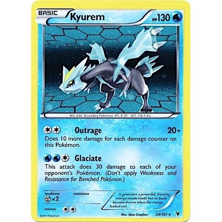 Image for Kyurem - 34/101 (Cosmos Holo) (034/101) (MCAP) - Pokemon