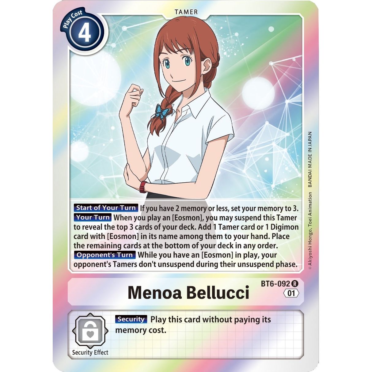 Image for Menoa Bellucci (BT6-092 R) (BT06) - Digimon Card Game