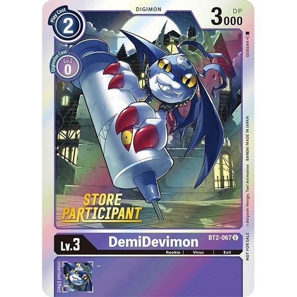 Image for DemiDevimon - BT2-067 (Store Participant) (BT2-067 U) (BT01-03A) - Digimon Card Game