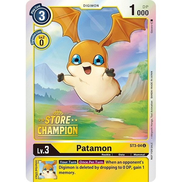 Image for Patamon - ST3-04 (Store Champion) (ST3-04 U) (ST-3) - Digimon Card Game