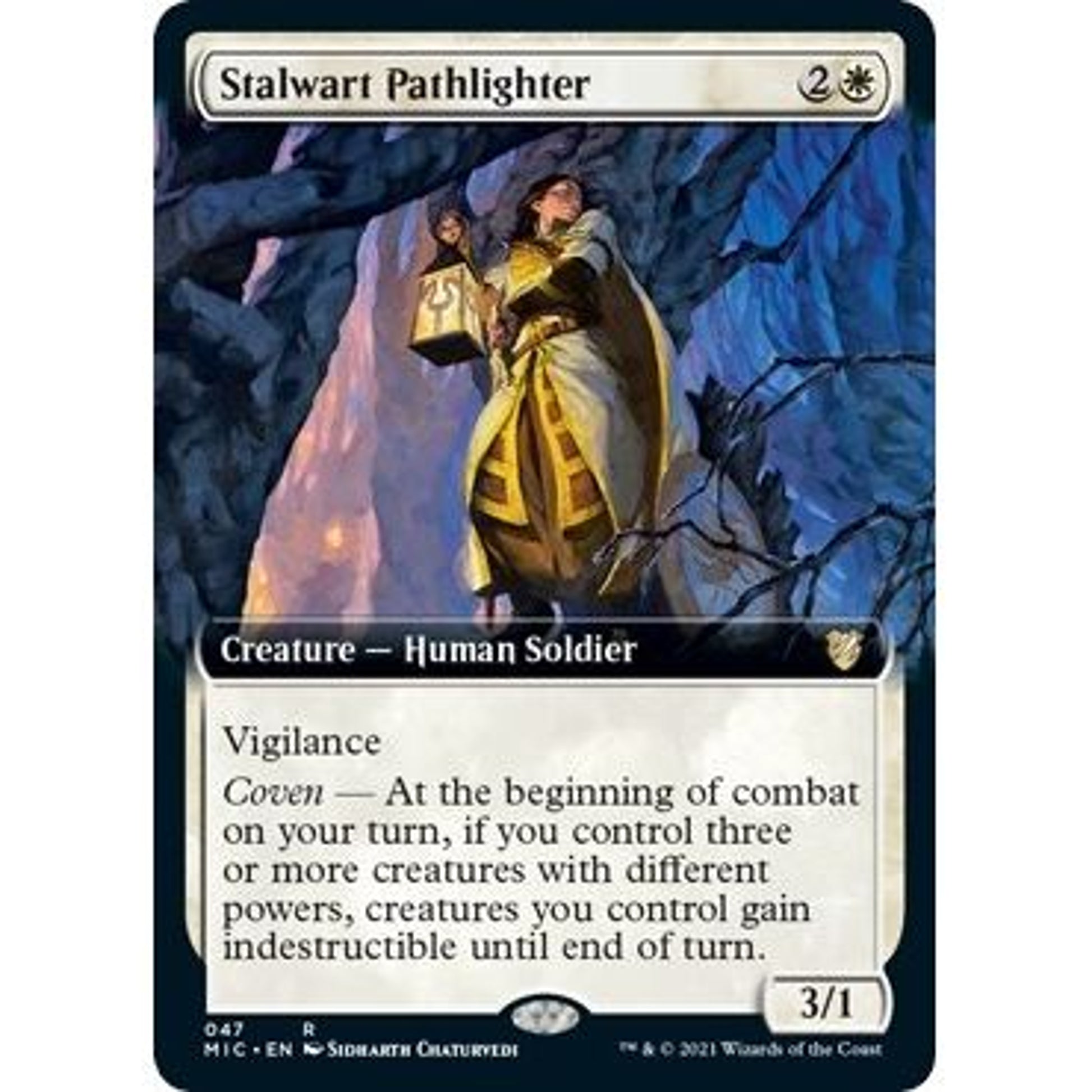 Image for Stalwart Pathlighter (Extended Art) (47) (MIC) - Magic: The Gathering
