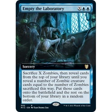Image for Empty the Laboratory (Extended Art) (52) (MIC) - Magic: The Gathering