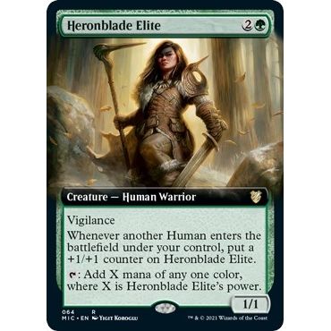 Image for Heronblade Elite (Extended Art) (64) (MIC) - Magic: The Gathering