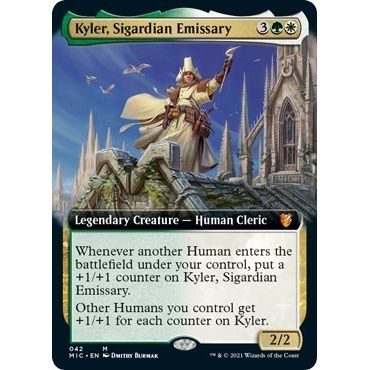 Image for Kyler, Sigardian Emissary (Extended Art) (42) (MIC) - Magic: The Gathering