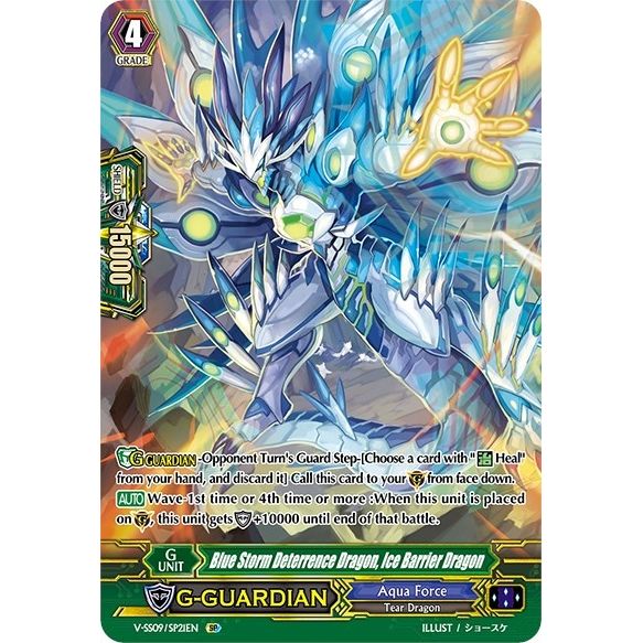 Image for Blue Storm Deterrence Dragon, Ice Barrier Dragon (SP) (V-SS09/SP21EN) (V-SS09) - Cardfight Vanguard