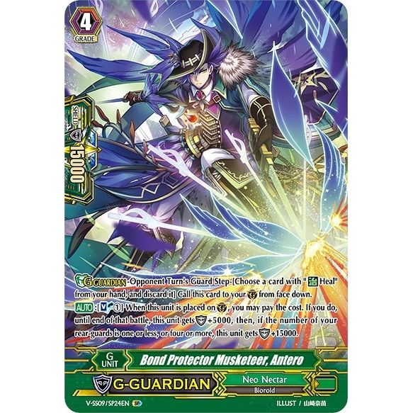 Image for Bond Protector Musketeer, Antero (SP) (V-SS09/SP24EN) (V-SS09) - Cardfight Vanguard