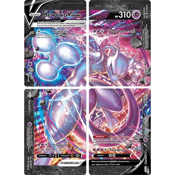 Image for Mewtwo V-UNION [Set of 4] (SWSD) - Pokemon