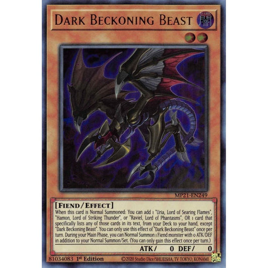 Image for Dark Beckoning Beast (MP21-EN249) (MP21) - YuGiOh